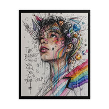 Load image into Gallery viewer, "Your True Self" Pride Wall Art | Trans &amp; Queer Identity Validation Print
