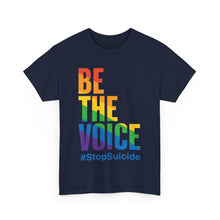 Load image into Gallery viewer, Be The Voice #StopSuicide Pride T-Shirt - Size S - 5XL
