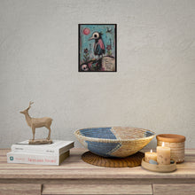 Load image into Gallery viewer, Gothic Bird Art Poster – "Life Is Short, Make It Beautiful" Rolled Wall Art
