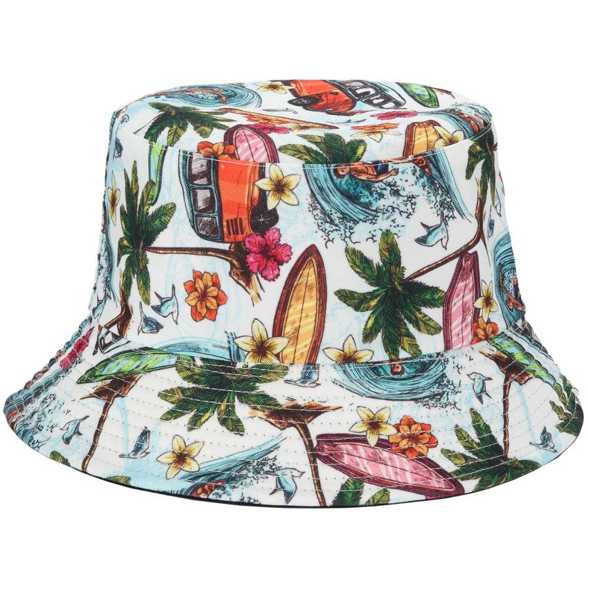 Reversible Printed Bucket Hat Summer Life