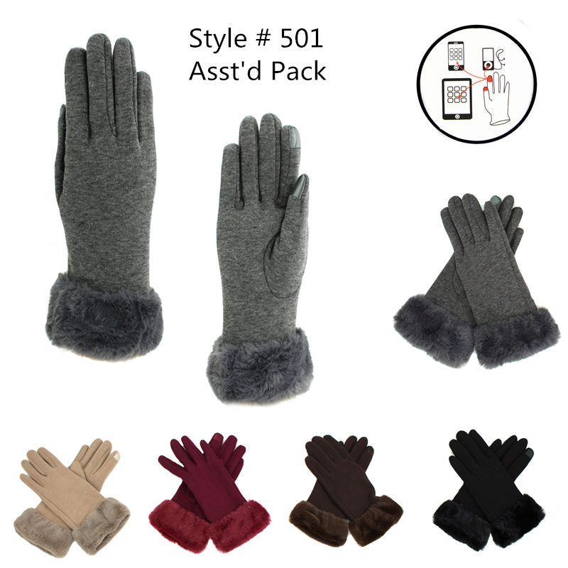 12-pack Wholesale Women's Winter Texting Gloves Touch Screen