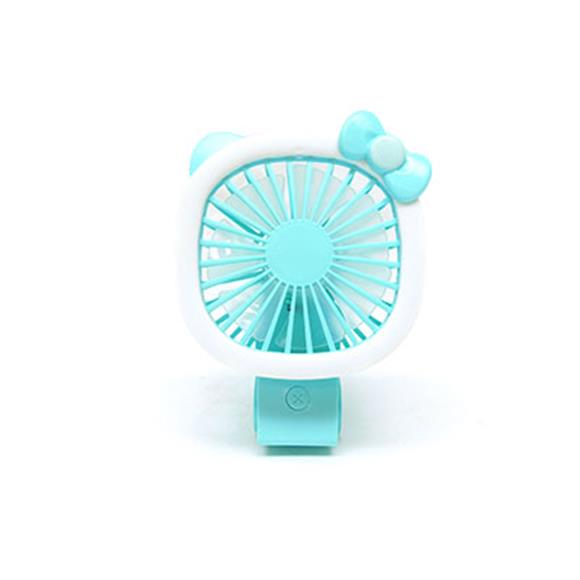 RECHARGEABLE PORTABLE MINI FAN 1 SPEED/FOLDABLE BLUE
