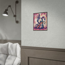 Load image into Gallery viewer, Creepy Cute Voodoo Bunny Poster – Gothic Patchwork Rabbit Wall Art
