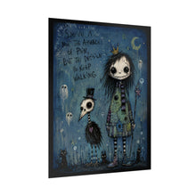 Load image into Gallery viewer, Survival Is Not the Absence of Pain but the Decision to Keep Walking Rolled Poster — Gothic Inspirational Fantasy Wall Art
