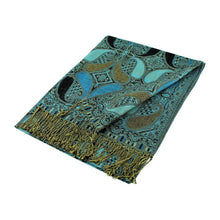 Load image into Gallery viewer, Large Paisley Pashmina Scarf Shawls A18
