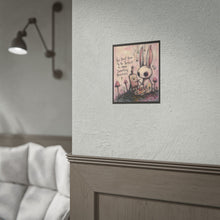 Load image into Gallery viewer, You Don’t Have to Be Perfect to Make Something Beautiful – Inspirational Bunny Wall Art
