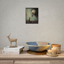Load image into Gallery viewer, Rolled Poster – 'They Call Me Strange' Fox &amp; Bird Surreal Art Print
