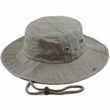 Load image into Gallery viewer, Newhattan 100% Cotton Solid Safari Bucket hats Foldable Unisex
