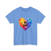 Load image into Gallery viewer, Be Kind Rainbow Heart T-Shirt - ALL Sizes - S - 5XL
