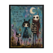 Load image into Gallery viewer, Pain Doesn’t Define You It Creates the Shape of Who You Become Rolled Poster — Gothic Whimsical Inspirational Fantasy Wall Art

