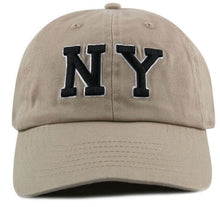 Load image into Gallery viewer, Newhattan 100% Cotton Baseball Caps NY Embroidered
