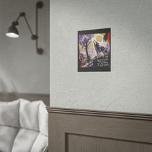 Load image into Gallery viewer, We Don’t Choose the Fight but We Choose to Keep Going Rolled Poster — Abstract Wolf Inspirational Wall Art
