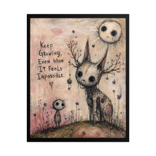 Load image into Gallery viewer, "Even When It Feels Impossible" Wall Art | Gothic Monster Print
