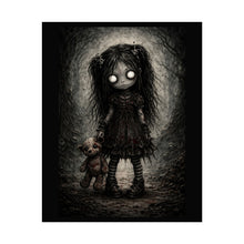 Load image into Gallery viewer, Creepy Doll Poster – Gothic Horror Rolled Art Print
