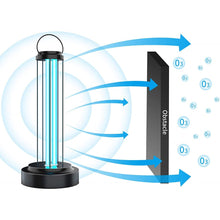 Load image into Gallery viewer, UV Light Sanitizer &amp; UV Sterilizer Lamp Kill harmful germs, bacteria and viruses. 110V 60W Light with Timer Function &amp; Remote covering 430sqf 60W 30min
