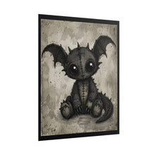 Load image into Gallery viewer, Rolled Poster — Gothic Cute Stitched Dragon Art Print
