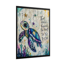 Load image into Gallery viewer, Sea Turtle Inspirational Rolled Poster — "Keep Moving Forward, The Best Is Yet To Come"

