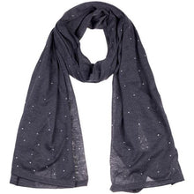 Load image into Gallery viewer, Jersey Scarves Fashion Rhinestones Scarf Shawls, Head Hijab Scarf
