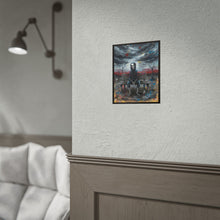 Load image into Gallery viewer, Rolled Poster — Grim Skeleton Bench Art Print with 'Pain is Inevitable, Suffering is a Choice'
