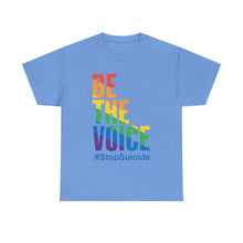 Load image into Gallery viewer, Be The Voice #StopSuicide Pride T-Shirt - Size S - 5XL
