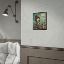 Load image into Gallery viewer, Rolled Poster — 'Be Brave Enough to Grow at Your Own Pace' Whimsical Woodland Art Print
