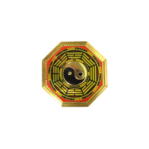 4.5″ GOLD BA GUA W/ YING YANG