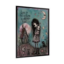Load image into Gallery viewer, Love Is Having a Home in Another Heart Rolled Poster — Gothic Romantic Fantasy Wall Art
