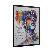 Load image into Gallery viewer, "Get Out While You Can" Pride Wall Art | Fine Line Sketch Warning Poster
