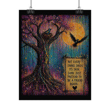 Load image into Gallery viewer, Rolled Poster — 'Not Every Snake Sheds Its Skin' Tree Art Print
