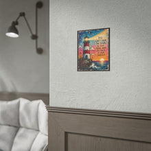 Load image into Gallery viewer, "You Can't Calm the Storm, So Stop Trying. What You Can Do Is Calm Yourself" Lighthouse Art Poster Print
