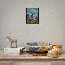 Load image into Gallery viewer, Collect Moments Not Things Rolled Poster — Whimsical Pop Surreal Fantasy Wall Art
