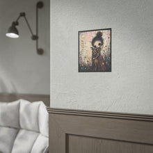 Load image into Gallery viewer, Rolled Poster – 'Be Gentle With Yourself' Whimsical Girl &amp; Deer Art Print
