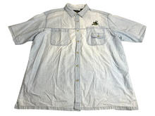 Load image into Gallery viewer, Red Head Shirt Adult 3XL XXXL Light Blue Denim Embroidered Bass Fish Pocket Mens
