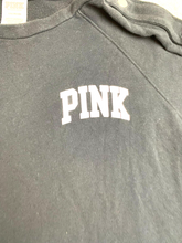 Load image into Gallery viewer, Pink Victoria’s Secret Sweatshirt Womens Large Snaps Spellout Vegas Oversized
