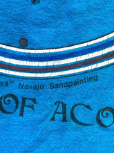 Load image into Gallery viewer, VTG Pueblo Of Acoma Shirt Adult Large Navajo Whirling Rainbows Single Stitch 80s
