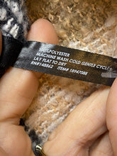 Load image into Gallery viewer, Torrid Sweater Womens One Size Black Tan Plaid Fringe Shawl Poncho Boho Ladies
