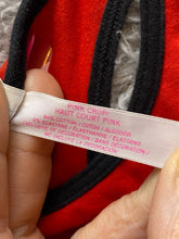 Load image into Gallery viewer, Pink Shirt Womens Small Black Red Victorias Secret Racerback Spell Out Ladies
