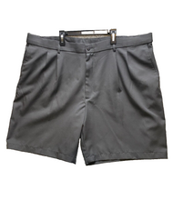 Load image into Gallery viewer, PGA Tour Shorts Adult 44 Charcoal Gray Chino Pleated Golf Casual Performance Men
