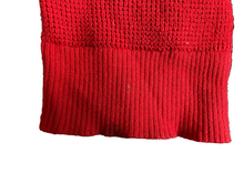 Load image into Gallery viewer, Lauren Ralph Lauren Sweater Womens 3X Red Waffle Knit Cowl Neck Plus Ladies
