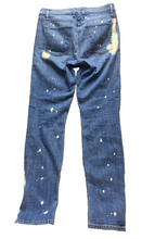 Load image into Gallery viewer, McGuire Anthropologie Jeans Womens (30x28) Blue Denim Whiskered Acid Wash USA

