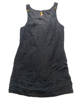 Load image into Gallery viewer, Maeve Anthropologie Dress Womens 8 Black Lined Shift Linen Tank with Pocket Lady
