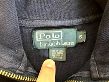 Load image into Gallery viewer, Polo Ralph Lauren Sweater Adult Small Navy 1/4 Zip Mock Neck Red Pony Mens
