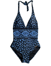 Load image into Gallery viewer, Michael Kors One Piece Swimsuit Womens 4 Black Cruise 2020 Halter Swimwear NWT
