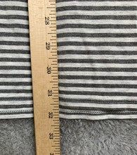 Load image into Gallery viewer, J Jill Dress Womens Medium Gray Striped Oversized Pockets Lagenlook Ladies
