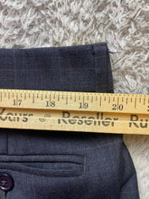 Load image into Gallery viewer, Wool Pants Adult 40x28 Navy Pleated Wool Straight Leg Casual Italy Dress Mens
