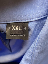 Load image into Gallery viewer, Clench Jeans Shirt Adult 2XL Blue Subliminal Ombre AOP Pattern Pocket Button Men

