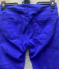 Load image into Gallery viewer, Apollo Jeans Womens 9 (31x29) Blue Spandex Stretch Tapered 5 Pockets Casual Lady
