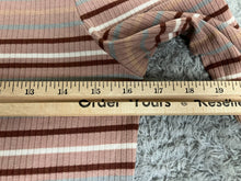 Load image into Gallery viewer, Free People Sweater Womens Large Peaach Maroon Striped Turtleneck Outerwear Lady
