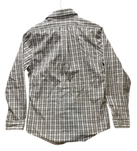 Load image into Gallery viewer, Brooks Brothers 346 Shirt Adult Medium Gray Slim Fit Plaid Button Up Casual Mens
