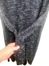 Load image into Gallery viewer, Lane Bryant Dress Womens 18/20 Black Hi Low Textured Fit Flare Rayon Lagenlook
